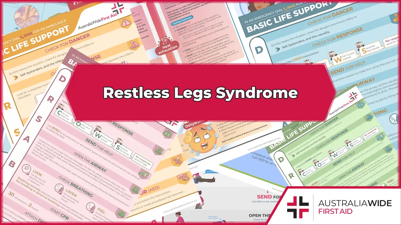 Title Image for First Aid Chart on Restless Legs Syndrome